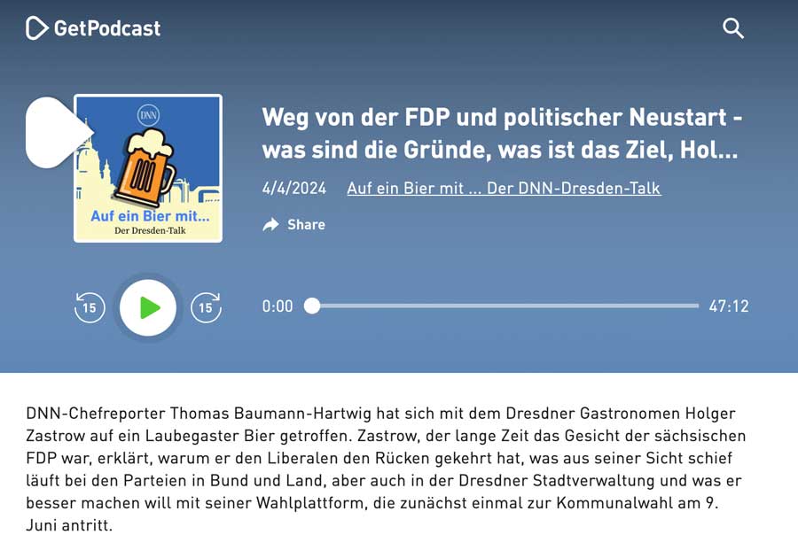 DNN-Podcast „Auf ein Bier mit…“